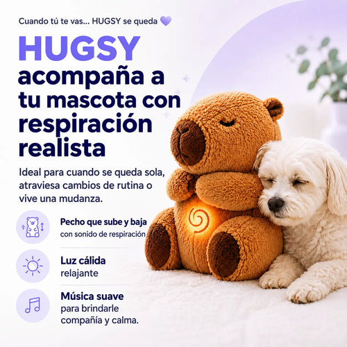 HUGSY– Peluche que Respira para Acompañar a tu Mascota